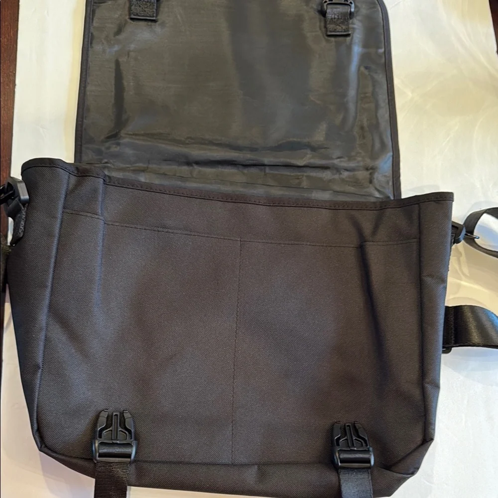 Loiee New No tag Black Laptop Bag with Adjustable Strap and Sleek Design